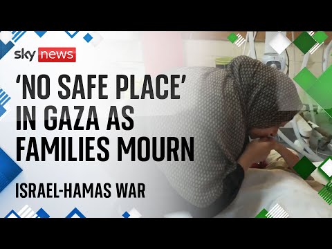 Israel-Hamas war: 'No safe places' in Gaza, say family sheltering in hospital complex