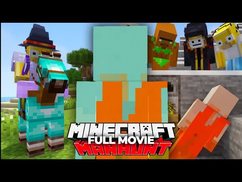 I Survived Minecraft Manhunt With Twists [FULL MOVIE]