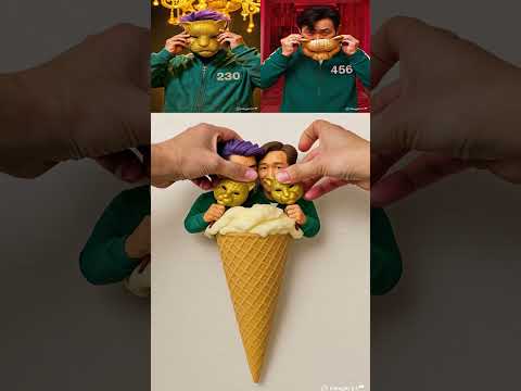 REVERSE Unboxing Ice Cream VIP Thanos X VIP Ki Hun Squid Game #brainrot #squidgame
