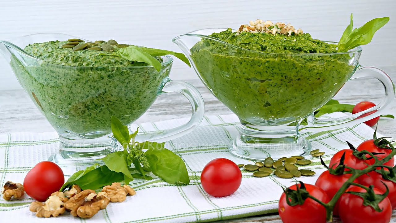 2 самых вкусных соуса со шпинатом! Успейте приготовить!