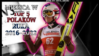 MIEJSCA POLAKÓW W TOP 5 | RUKA 2016-2022