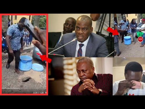 NONSENSE!! Ghanaians Reacts As Another NDC Thug Destroys School Feeding Food-Is Mahama Seeing This?