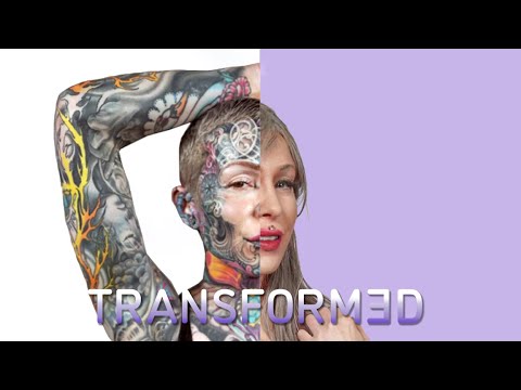 Tattoo model goes bare skinned for the day - transformed