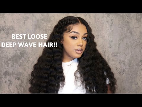THE BEST SUMMER VACATION WIG | 13x4 LOOSE DEEP WAVE WIG INSTALL | WIGGINS HAIR