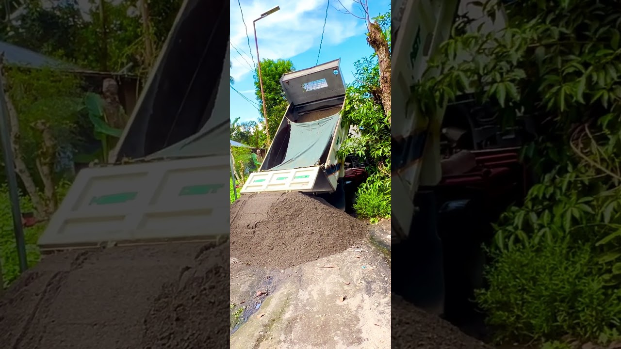 Sand for concrete work on our house! #philippines #mindanao #provincelife