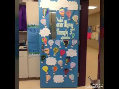 Class room door decoration ideas # school door...