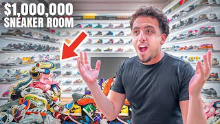 I FOUND A SECRET $1,000,000 SNEAKER ROOM!!!