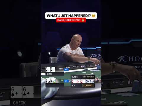 ALL IN Out Of NOWHERE at $480,000 WPT Final Table 😮 #poker #pokerhands #casino