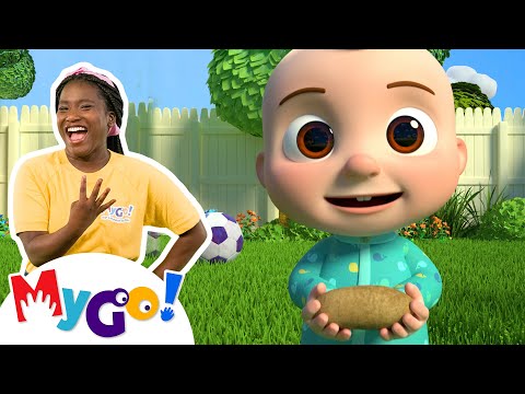 One Potato, Two Potatoes | MyGo! Sign Language For Kids | CoComelon | ASL
