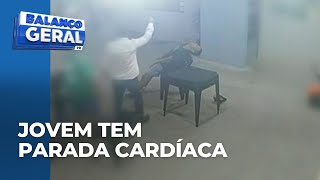 Jovem tem parada cardíaca e fica quase dez minutos sem batimentos