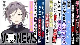 Vtuber、実は裏でこんなことしてました#30 エイレーン遺書動画、勇気ちひろ卒業、にじさんじENセレン龍月契約解除、ルカ・カネシロ情報漏