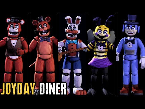 Joyday Diner - All Jumpscares & Animatronics