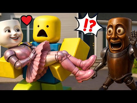 Ballerina Cappuccina Love with Noob in Rolox 99 Night | Funny Horror Animation