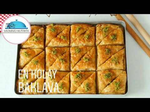 Artık tek tek Açmak Yok✔Çok Kolay Kat kat Çıtır EV BAKLAVASI |Baklava Tarifi #Masmavi3Mutfakta