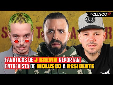 Fanaticos de j balvin logran bloquear entrevista de Molusco a Residente