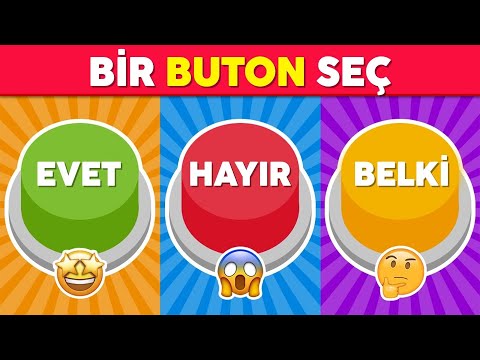 BİR BUTON SEÇ 🟢🔴🟡 Evet, Hayır, Belki Oyunu - Zor Seçimler Bulmacası
