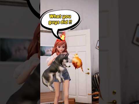 Lori lives in Dream Island | Ungrateful bad cat!?? #solitairehomedesign #shorts #games #design