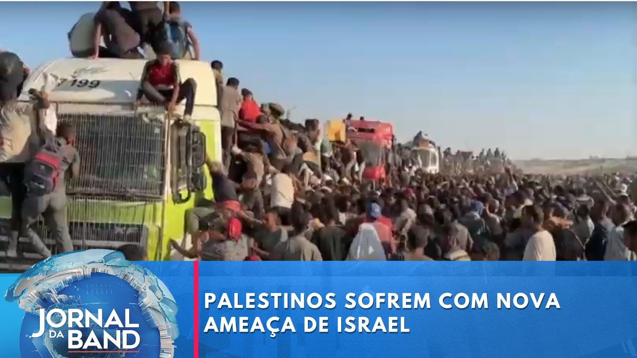 Palestinos sofrem com nova ameaça de Israel | Jornal da Band