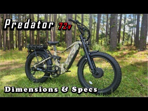 Wired Predator 72v:  Dimensions & Specs