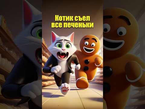 Котик съел все печеньки #dalle3 #chatgpt #aiart #aicat #cats #ai #юмор #нейросеть #кот #ии