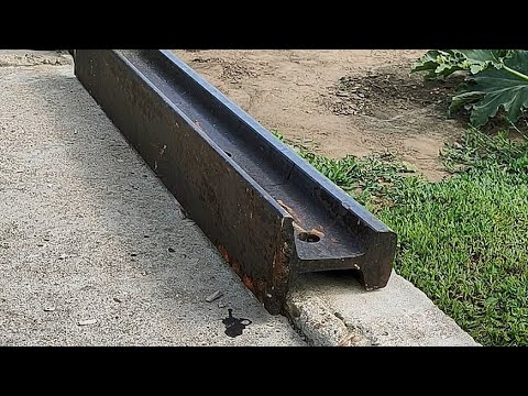 Look what this guy made out of an old railroad track with his own hands! It's just a brilliant idea!