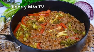 No Hagas La Misma Carne Molida de Siempre y Prepara Está Rica Receta de Carne con Brocoli