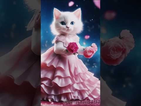 Lovely Cat Dance Video 💃 #funny#Shorts#Dancechoreography #Catdance#Funnydance #animalai