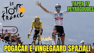 POGACAR BATTE VINGEGAARD MA NON RIAPRE IL TOUR. Tour de France 2022 tappa 17