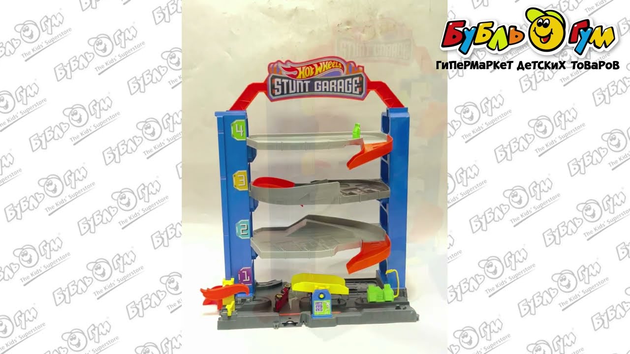 Набор игровой Hot Wheels сити Трюковый гараж для машинок - видео
