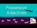 Mastering French Possessive Adjectives