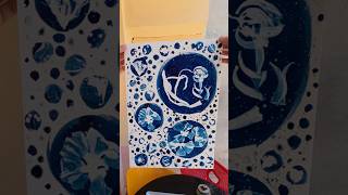 Bir sonraki çalışmada hangi çiçeği görmek istersiniz? 💙#siyanotip #cyanotype  #shorts  #alcearosea