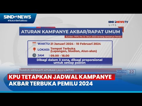 FT KPU Tetapkan Jadwal Kampanye Akbar Terbuka Pemilu 2024