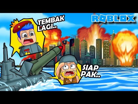 1 NUKLIR TEMBAK 1 KOTA LANGSUNG MELEDAK!! 10+ KENDARAAN TEMPUR TENTARA DI ROBLOX!!!