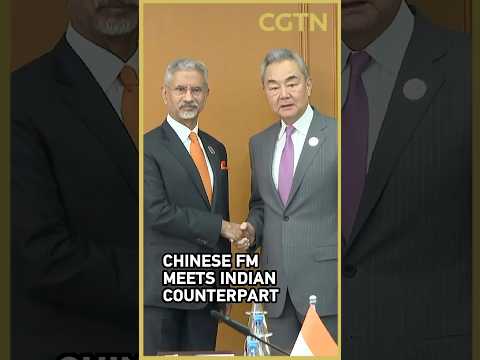 Chinese FM Wang Yi meets with Indian External Affairs Minister S. Jaishankar