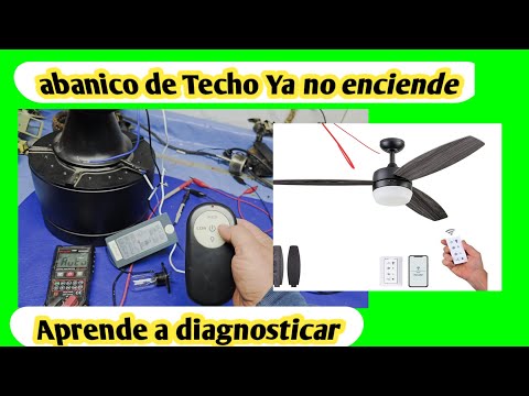 Encontrando una pequeña falla en un abanico de techo ( MOTOR no ENCIENDE  )
