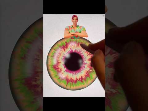 Drawing an eye in Abby’s (Saja boys) colors #kpopdemonhunters #drawing #digitalart #abby #shortsart