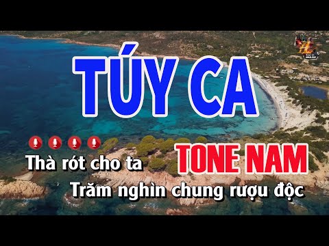 Karaoke Túy Ca Tone Nam | Nhạc Sống Nguyễn Linh