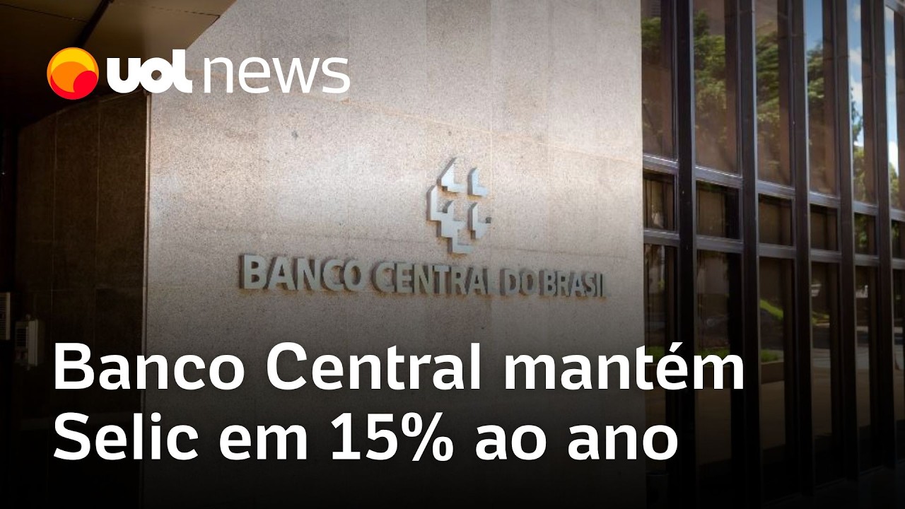 Banco Central mantém juros em 15% ao ano com mercado de trabalho aquecido