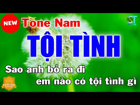 Karaoke Nhạc Sống Tone Nam Tội Tình | Làng Hoa Karaoke