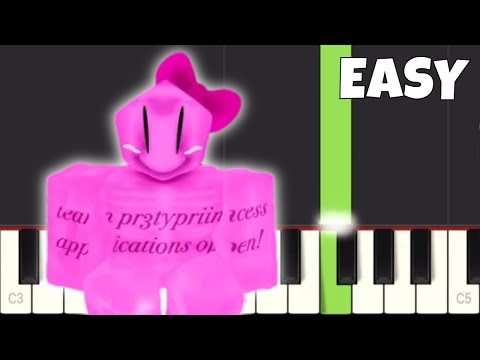 CUT-THROAT TEA PARTY - EASY Piano Tutorial - Roblox Forsaken Pretty Princess Chase