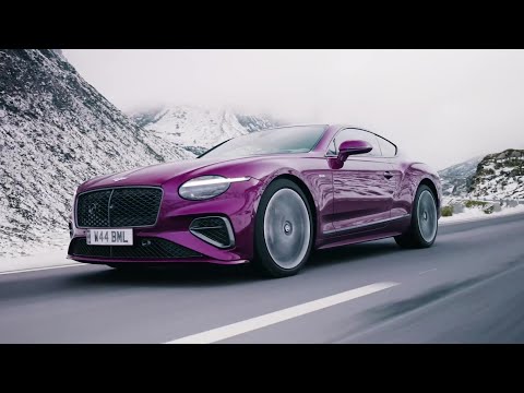 The new Bentley Continental GT in Magenta Driving Video