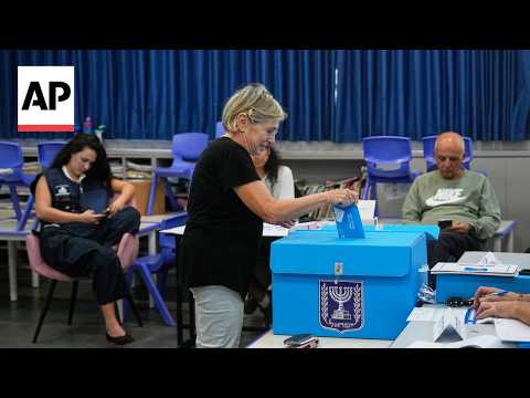 Israelíes votan en las primeras elecciones desde el ataque del 7 de octubre