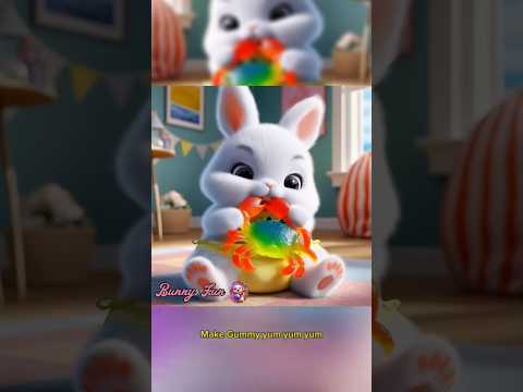 Makan gummy yum yum #kelincilucu #cartoon #funny #comedy #viralshorts