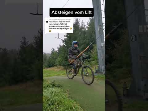 So steigst du mit dem Mountainbike ohne Schwierigkeiten aus dem Lift