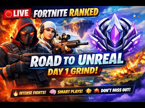 🔴 LIVE | Fortnite Ranked with Teammate – Road to Unreal | Day 1