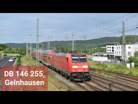 4K | DB Regio 146 255 komt met Dosto's aan in Gelnhausen als RB 51 naar Frankfurt am Main Hbf1