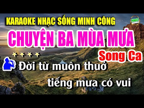 Karaoke Liên Khúc Nhạc Trữ Tình Song Ca Dễ Hát | Bolero Nhạc Xưa Bất Hủ | CHUYỆN BA MÙA MƯA