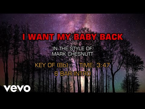 Mark Chesnutt – I Want My Baby Back (Karaoke)