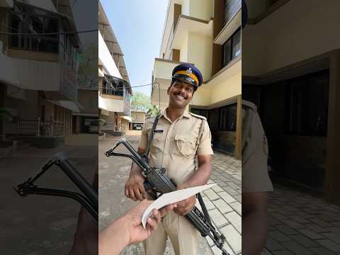 The smile behind the responsibilities.🥹#shorts #happiness #reaction #police #liveart