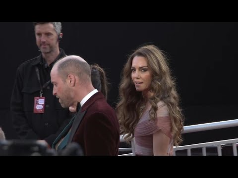 Prince William, Kate Middleton, and actress Jessie Buckley arrive ahead of BAFTAs | AFP